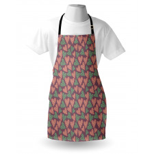 Retro Polka Dots Romance Apron