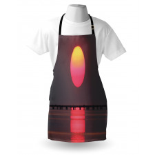 Simple Sunset Scenery Apron