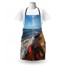 Beachy Summer Scenery Apron