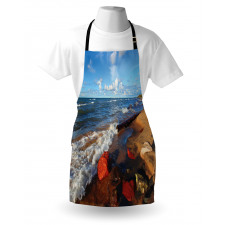 Beachy Summer Scenery Apron