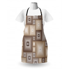 Cubic Square Retro Form Apron