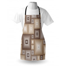 Cubic Square Retro Form Apron