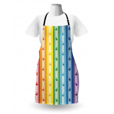 Stripe Rainbow Pattern Apron