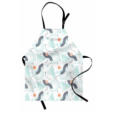 Dots Triangles Stripes Apron