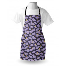 Fluffy Clouds Moon and Stars Apron