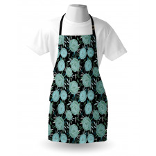 Vintage Style Budding Roses Apron