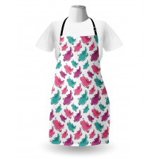 Hand Drawn Watercolor Effect Apron