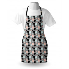 Abstract Peony Blossoms Art Apron