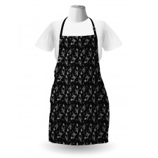 Modern Bouquets on Tiny Dots Apron