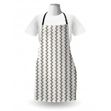 Blooming Leafy Flower Strips Apron