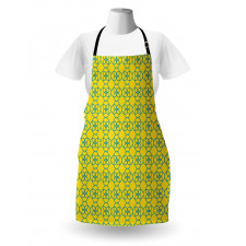 Modern Circles Chains Art Apron