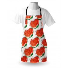 Grunge Spots Fruit Slice Apron