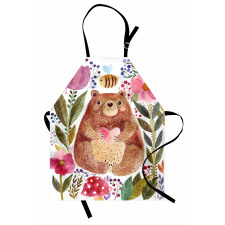 Bear with Flowers Apron