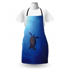 Sea Turtle in Deep Sea Apron