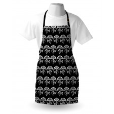 Marine Animals and Umbrellas Apron