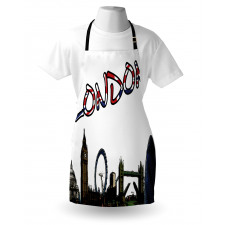 London Tower Cartoon Apron