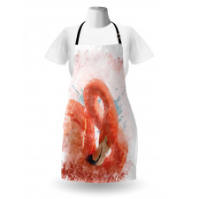 Exotic Bird Watercolor Apron