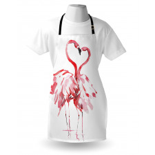 Hayvan Deseni Mutfak Önlüğü Flamingoların Aşkı