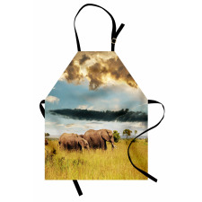 Elephant Family Photo Apron