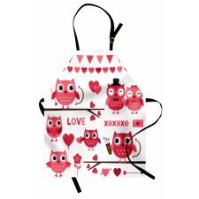 Romantic Owls Arrows Apron