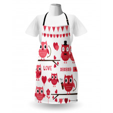 Romantic Owls Arrows Apron