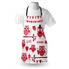 Romantic Owls Arrows Apron