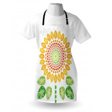 Sunflower Mandala Design Apron