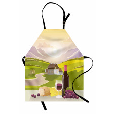 French Countryside Scene Apron