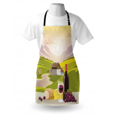 French Countryside Scene Apron