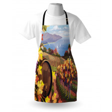 Cartoon Vineyard Grapes Apron