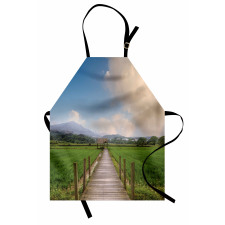 Wooden Rural Path Apron