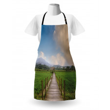 Wooden Rural Path Apron