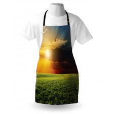 Dark Clouds Sunset Apron