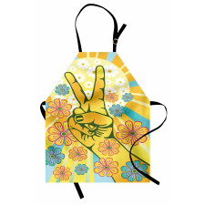 Peace Flowers Apron