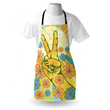 Peace Flowers Apron