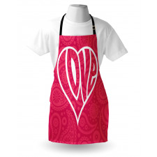 Retro Big Heart Apron