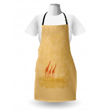 Retro Safari Giraffes Apron