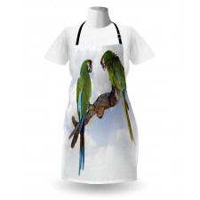 2 Parrot Macaw Bird Apron