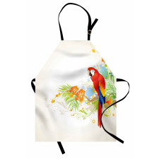 Parrot Tree Branch Flora Apron