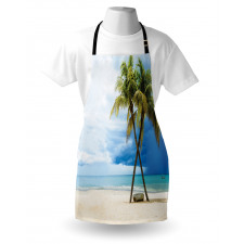 Beach Palm Trees Rock Apron