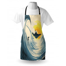 Cloudy Tropical Island Apron