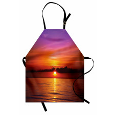 Colorful Beach Sunset Apron