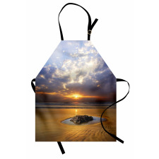 Sunbeams Cloudy Sky Sea Apron