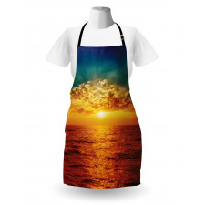 Sunset Seaside Clouds Apron