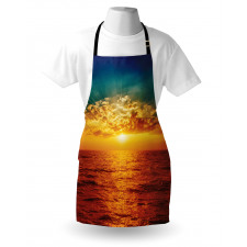 Sunset Seaside Clouds Apron