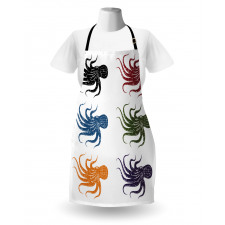 Grunge Underwater Life Apron