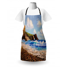 Sea Coast by Beach Rock Apron