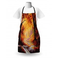 Forest Trees Leaves Apron