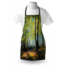 Fall Forest Landscape Apron