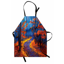 Forest in Fall Season Apron